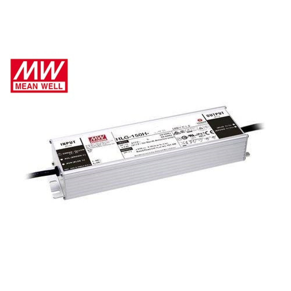 Τροφοδοτικό Led 230V IN -> OUT 12VDC 150W 12.5A IP67 dimmable HLG150H-12B Mean Well