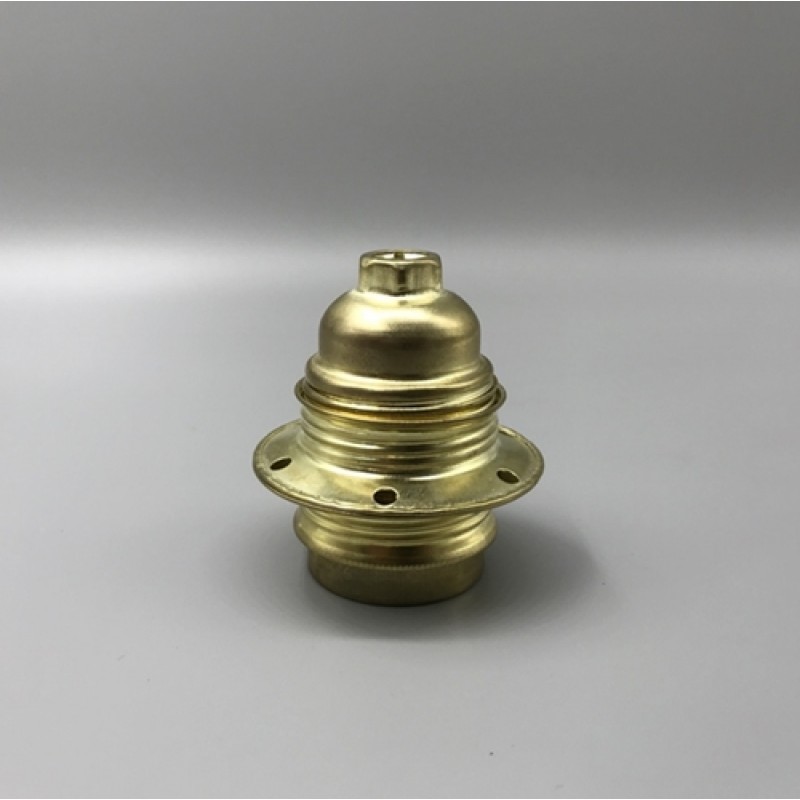 Ντουί E27 ορειχάλκινο κίτρινο με 2 ροδέλες