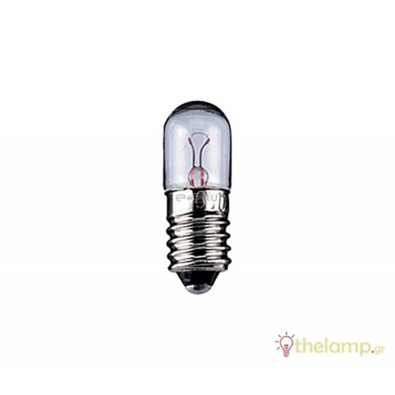 Ενδεικτική λυχνία 12V 2-3W E10 ᴓ10x28mm