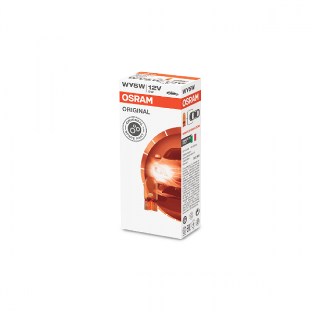 Osram 12V 5W W2.1x9.5d WY5W πορτοκαλί Original 2827NA