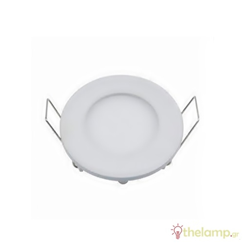 Recessed led panel 3W 240V warm white 3000K round