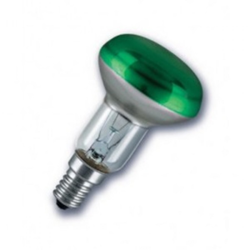 Incandescent bulb for mirror 230V 40W E14 R50 green