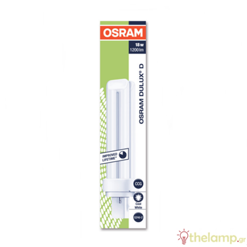 Φθόριο 18W/840 G24D-2 cool white 4000K Dulux D Osram