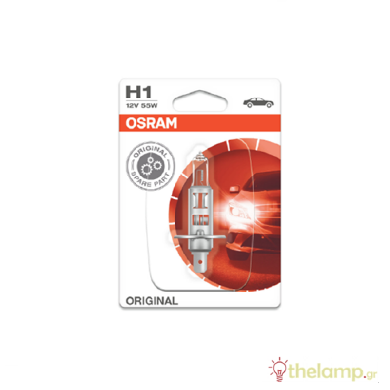Osram 12V 55W P14.5s H1 +15% warm white 3200K Original Line 64150