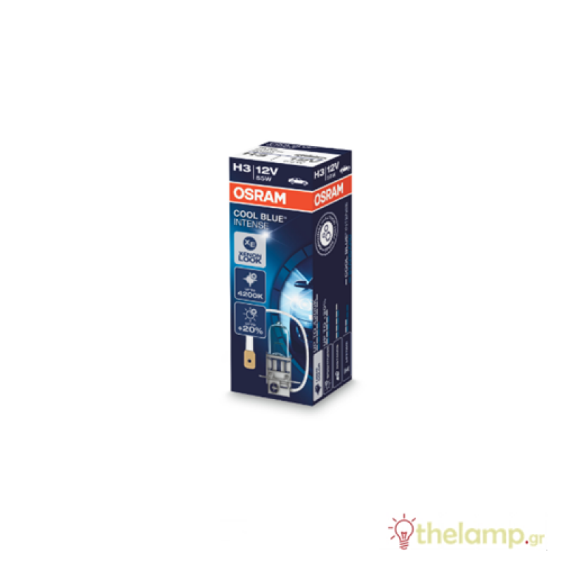Osram 12V 55W PK22s H3 +15% cool white 4200K Cool Blue Intense 64151CBi