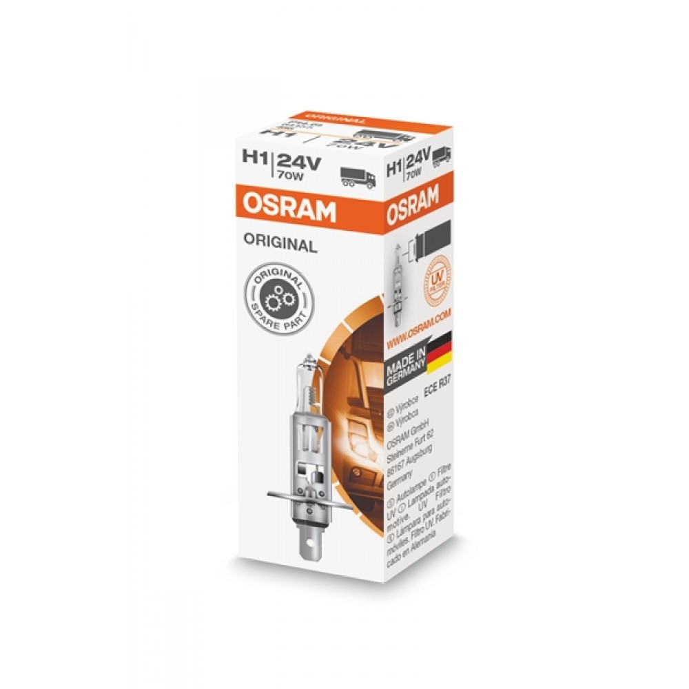 Osram 24V 70W P14.5s H1 +15% Original Line 64155