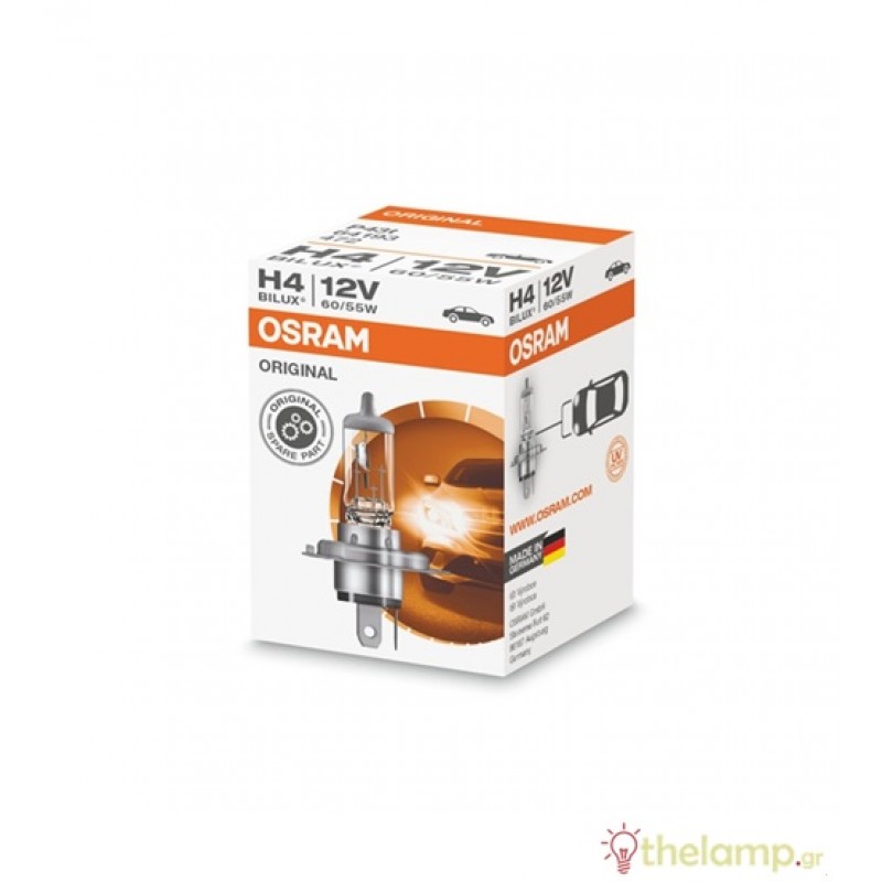 Osram 12V 60/55W P43t H4 +15% Original Line 64193