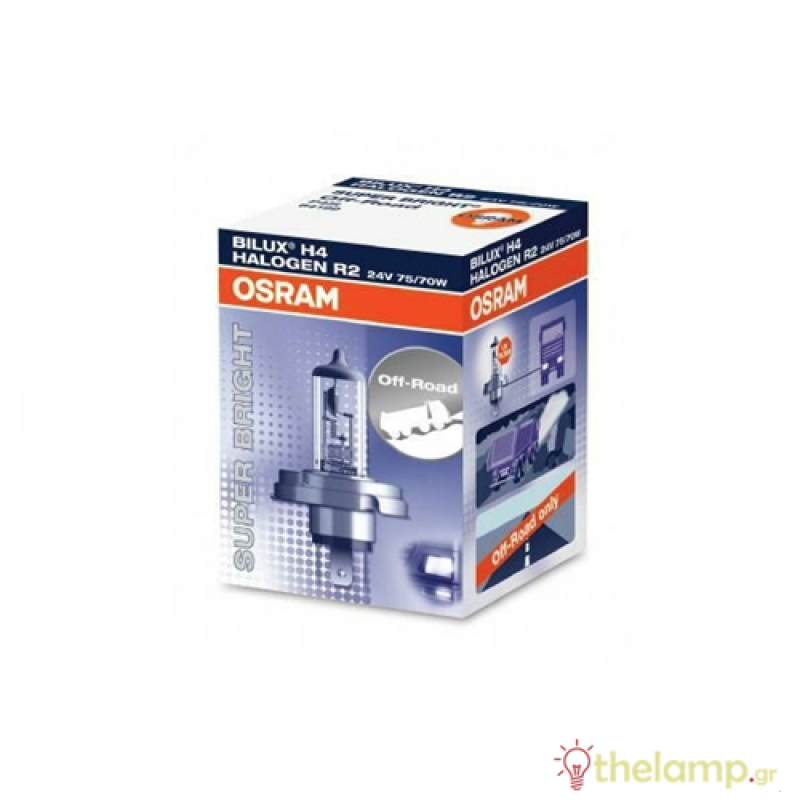 Osram 24V 75/70W P45t H4 +50% Super Bright 64199SB