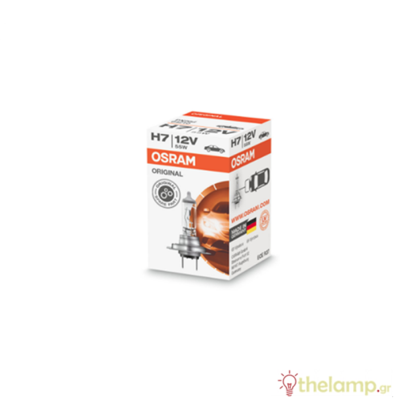 Osram 12V 55W PX26d H7 +10% Original Line 64210