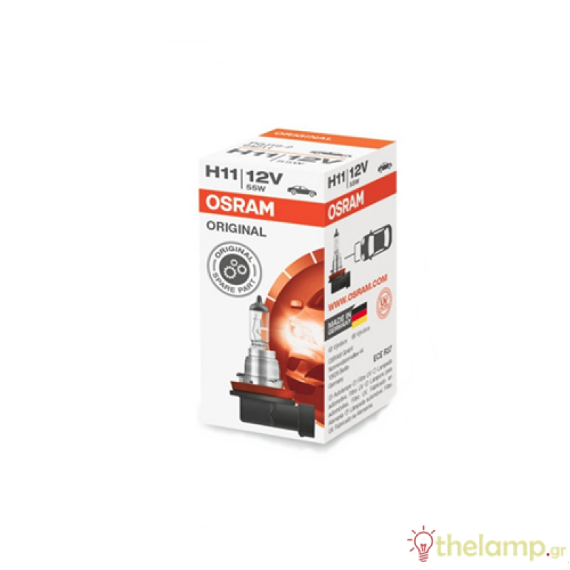 Osram 12V 55W PGJ19-2 H11 +50% warm white 3500K Night Breaker 64211NBR