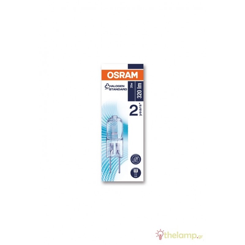 Λαμπτήρας αλογόνου για φούρνο 12V 20W G4 warm white 2800K 300°C 64428 Osram