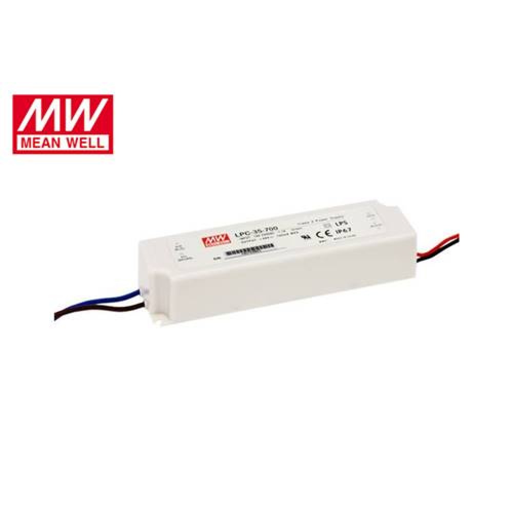 Τροφοδοτικό Led 230V IN -> OUT 9-48VDC 35W 700mA IP67 LPC35-700 Mean Well