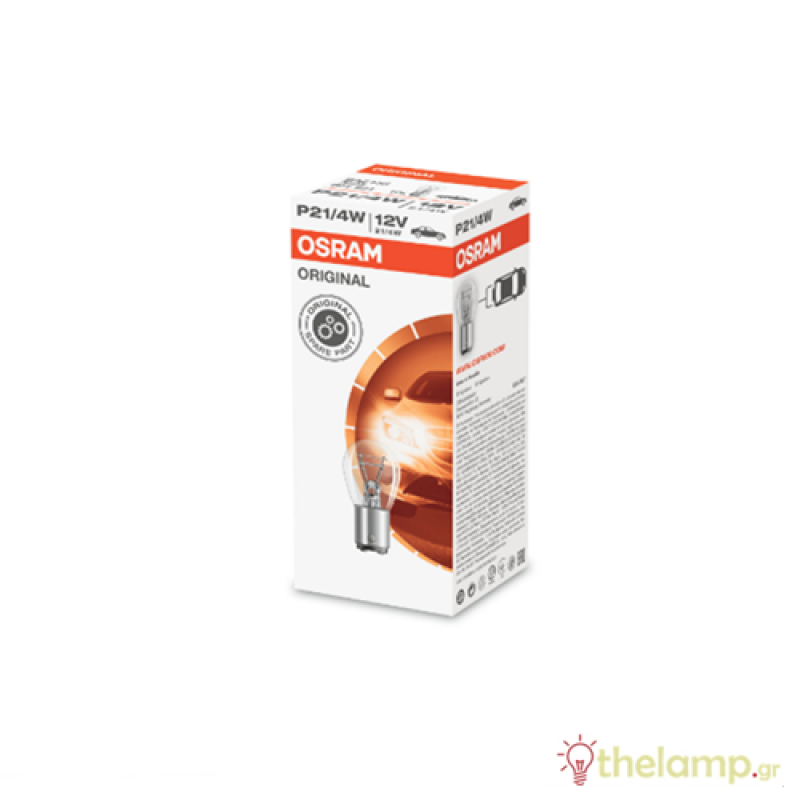 Osram 12V 21/4W BAZ15d P21/4W 15-20% Original 7225