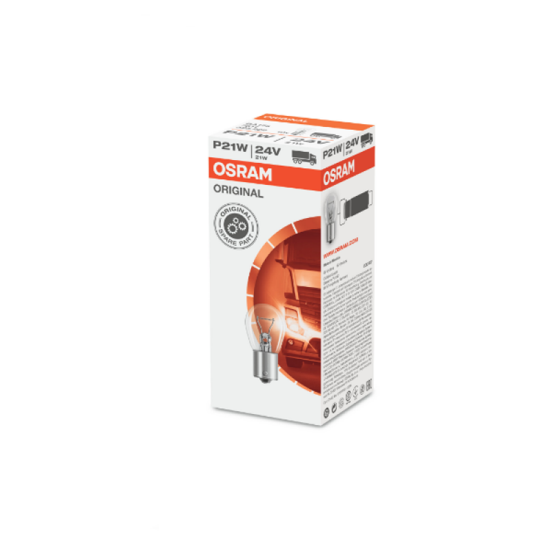 Osram 24V 21W BA15s P21W 15% Original 7511