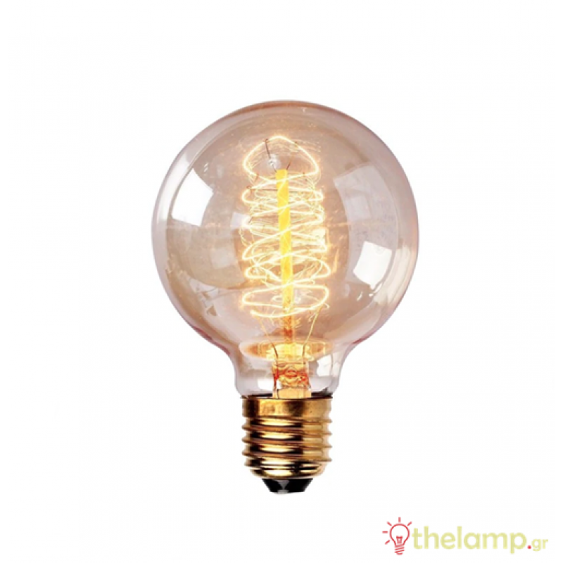 Λαμπτήρας πυράκτωσης Edison G80 230V 40W E27 νήματος Φos_me