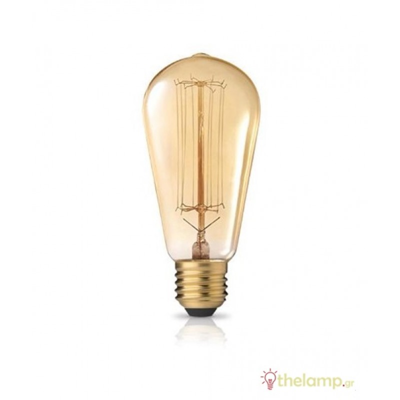 Λαμπτήρας πυράκτωσης Edison ST64 230V 40W E27 νήματος Φos_me