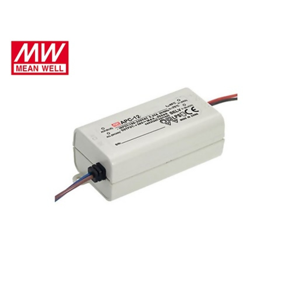 Τροφοδοτικό Led 230V IN -> OUT 9-36VDC 12W 350mA IP42 APC12-350 Mean Well