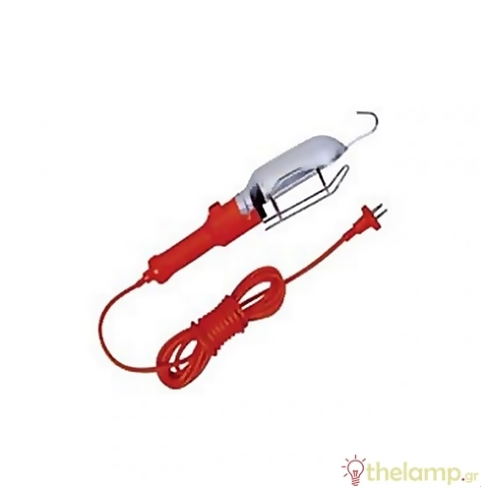 Φωτιστικό συνεργείου με καλώδιο 2x0.75mm 10m πορτοκαλί YJDA1