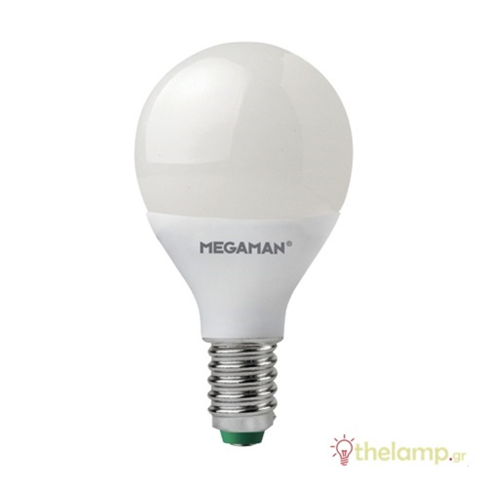 Led mini bulb P45 5W E14 240V warm white 2800K LG3205 Megaman