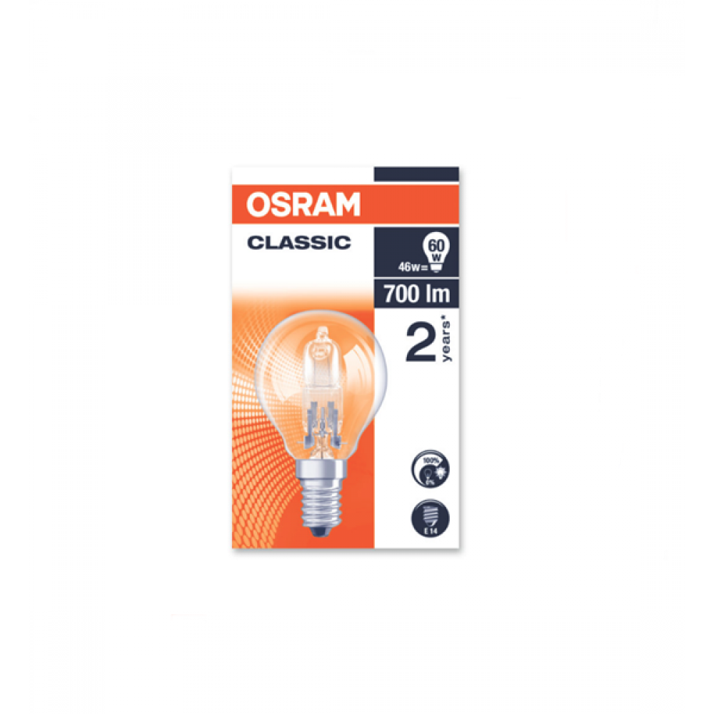 Eco 230V 46W E14 P45 mini globe clear 64543 Orsam