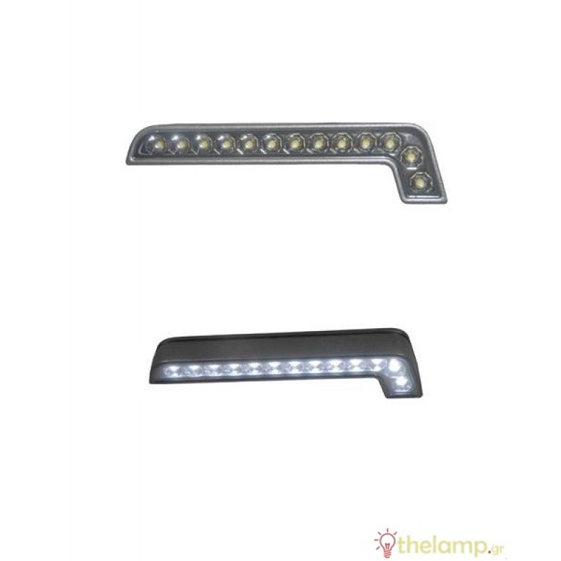 Φωτιστικό αυτοκινήτου 12V 6000K 13 led λωρίδα BY-09016 Besyo