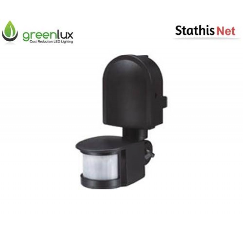 Αισθητήρας κίνησης υπερύθρων 180° 1200W 230V IP44 μαύρος GL10F Greenlux