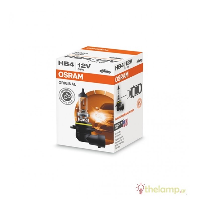 Osram 12V 51W P22d HB4 +15% Original Line 9006