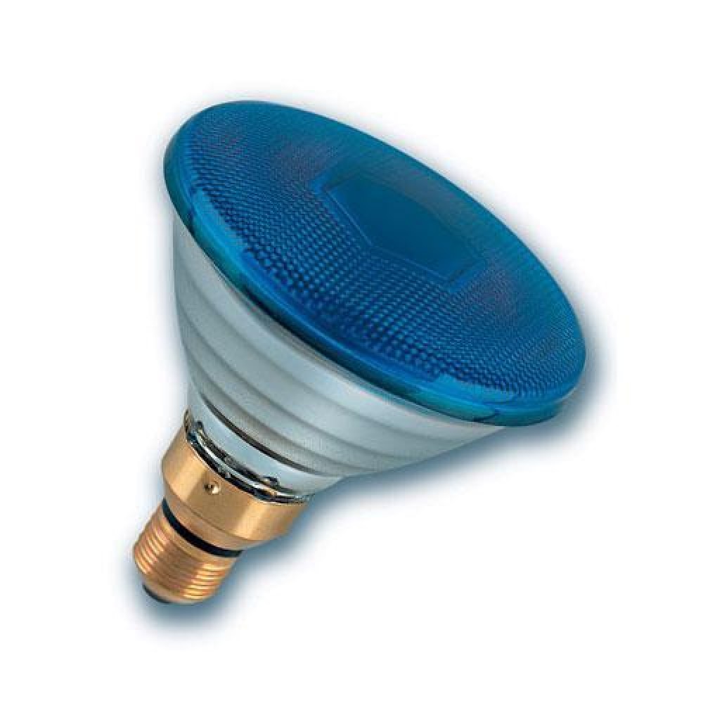 Λαμπτήρας πυράκτωσης καθρέπτου 240V 80W E27 PAR38 μπλέ σκληρής υάλου Osram