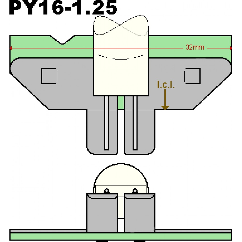 6V 30W PY16-1.25 55168 Narva