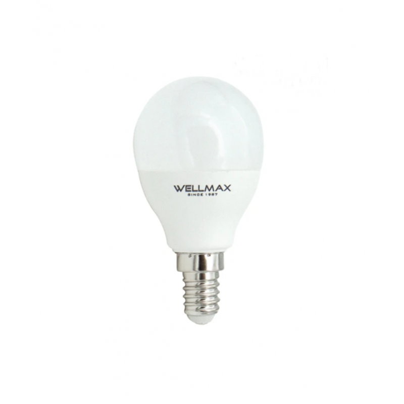 Led γλομπάκι P45 6W E14 240V neutral white 4000K 540lm 200° Wellmax