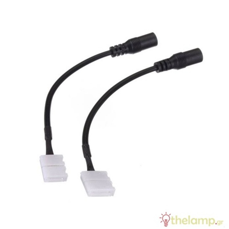 Αντάπτορας ταινίας led 5050 2pin με καλώδιο και φις θηλυκό DC 2.1mm 3508 V-TAC