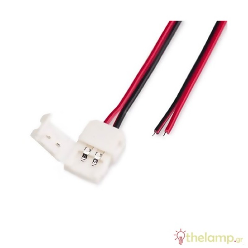 Αντάπτορας ταινίας led 5050 2pin με καλώδιο μονός 3501 V-TAC