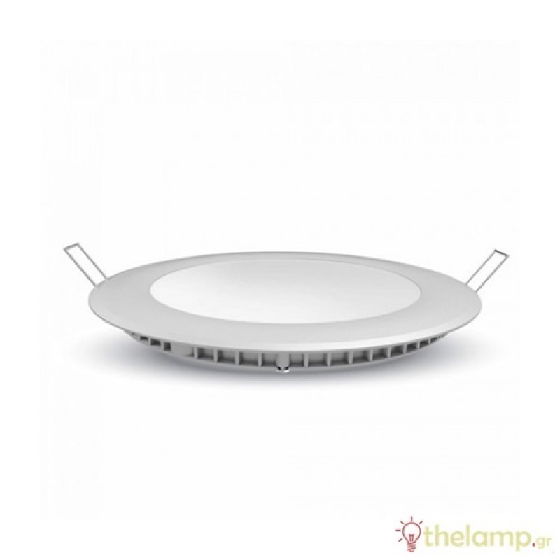 Φωτιστικό led panel χωνευτό 18W 240V 120° cool white 4000K στρόγγυλο 4861 VT-1807RD V-TAC