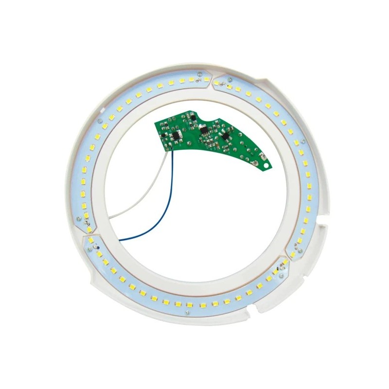 Led κυκλική 8W μεγεθυντικού φακού set με τροφοδοτικό και βάση 60smd 220-240V day light 6500K BOYUAN