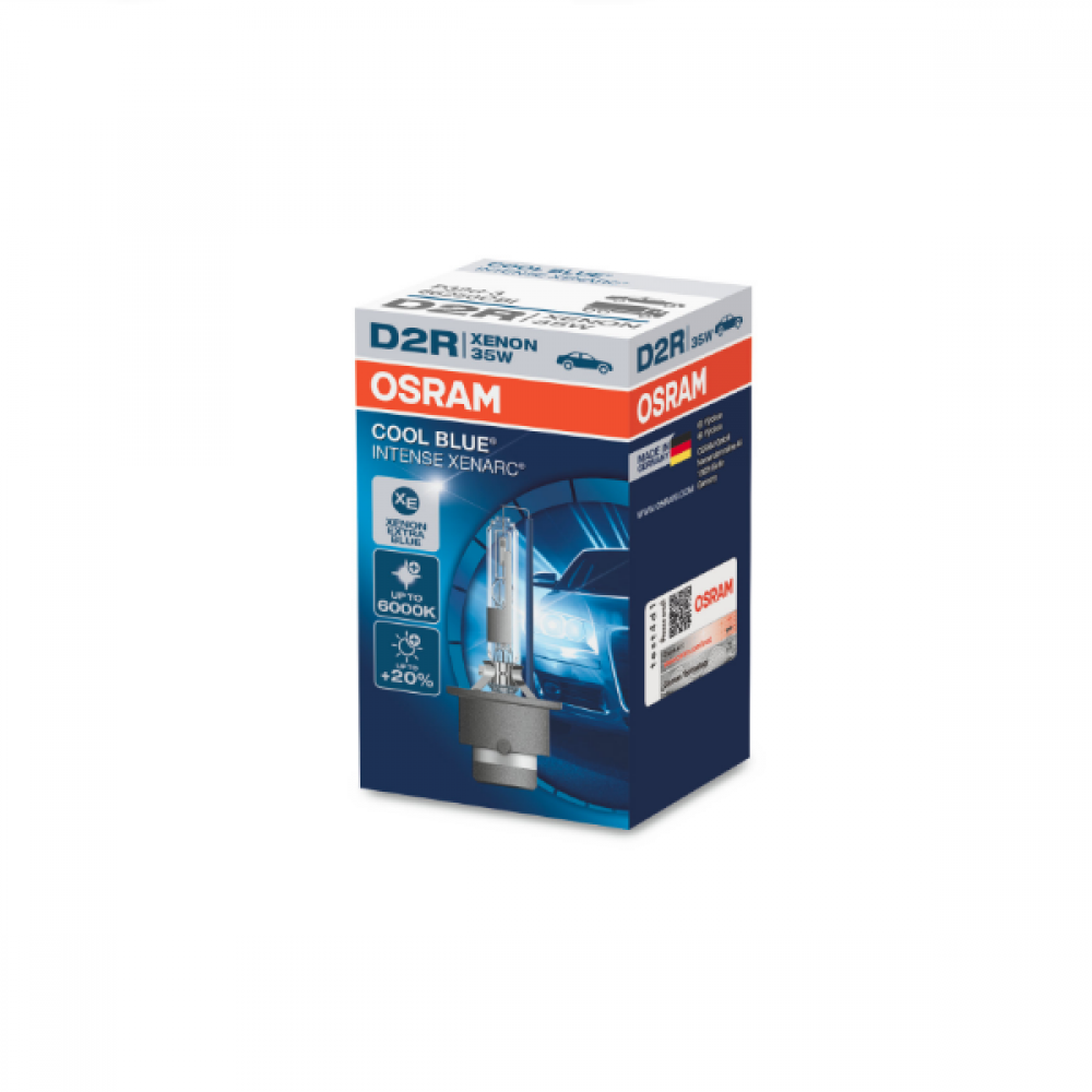Osram 85V 35W P32d-3 D2R +20% day light 6000K Xenon Cool Blue Intense 66250CBi