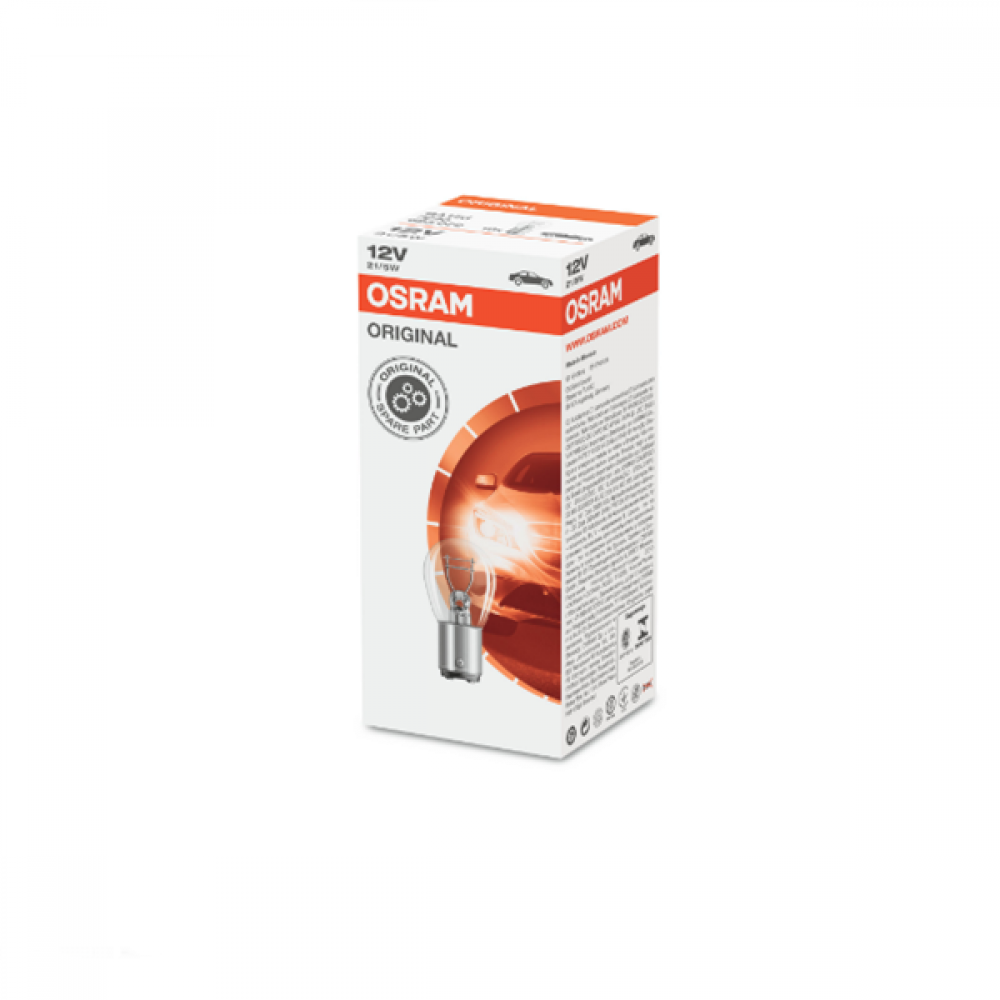 Osram 12V 21/5W BA15d +15-20% Original 7240