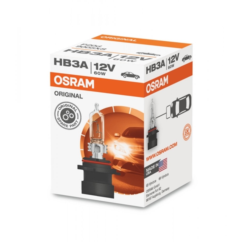 Osram 12V 60W P20d HB3A +12% Original Line 9005XS