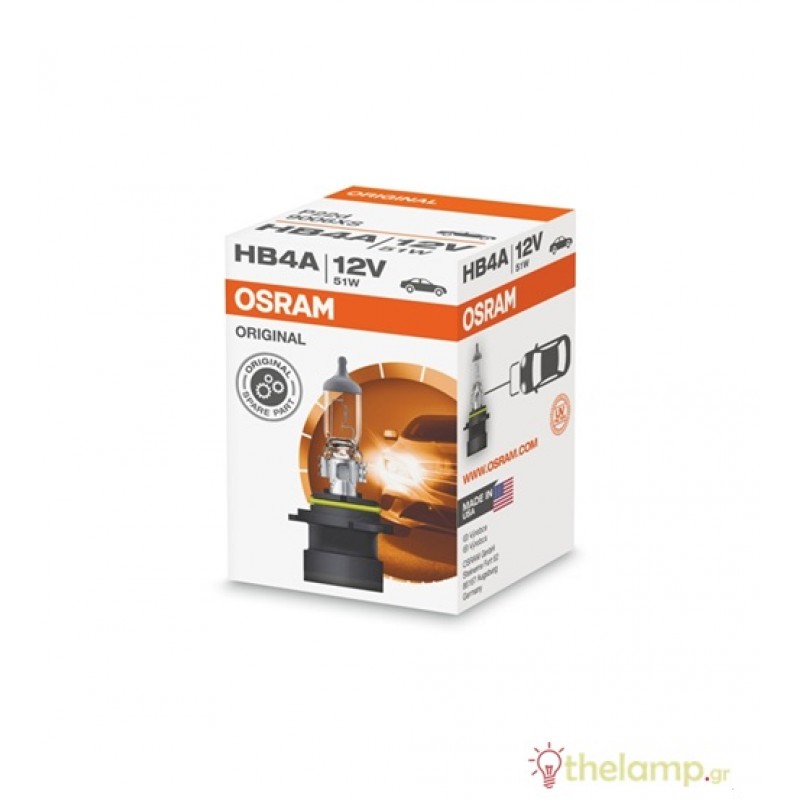 Osram 12V 51W P22d HB4 +15% Original Line 9006XS