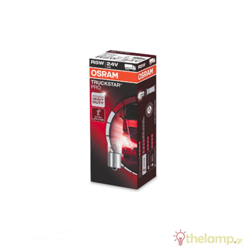 Osram 24V 5W BA15s R5W +20% Truckstar 5627TSP