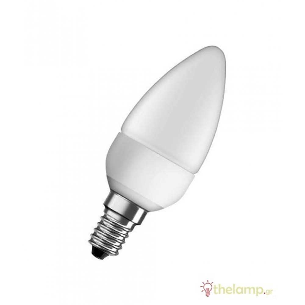 Led candle B40 5.7W E14 240V day light 6500K value Osram