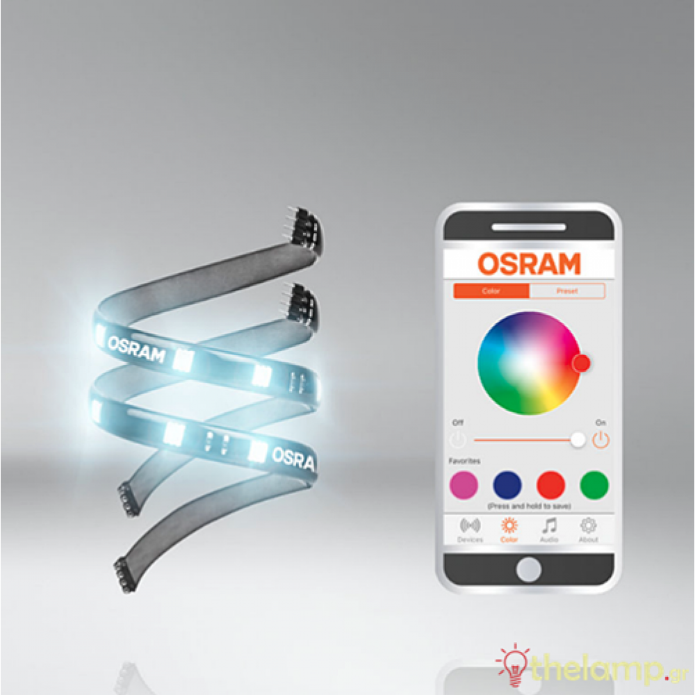 Led strip 12V 4W 30cm RGB app LEDambient tuning lights LEDINT102 kit Osram