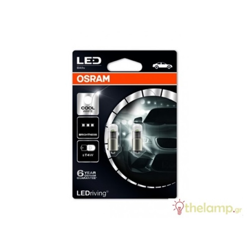Osram Led 12V 1W BA9s T4W day light 6000K LEDriving Premium DUO blister 3850CW-02B