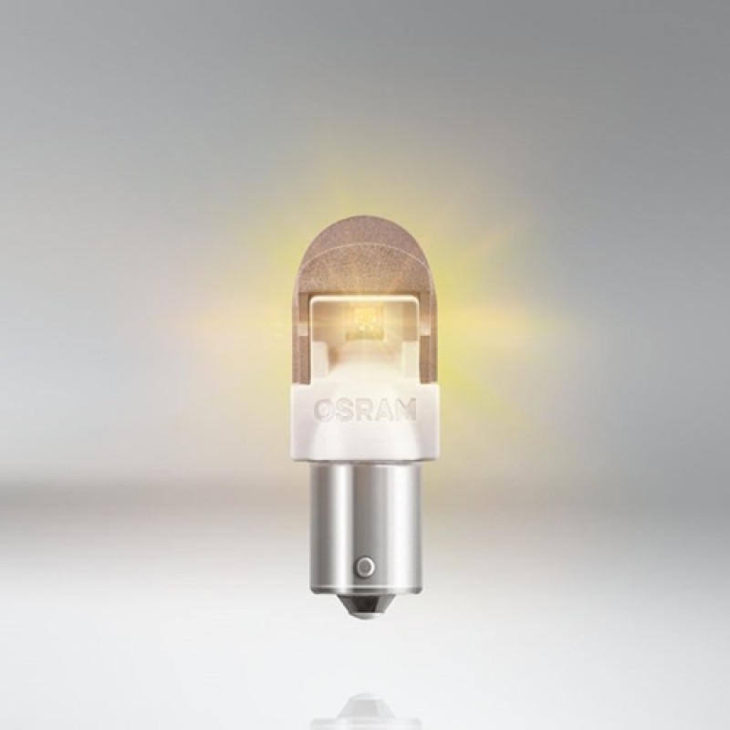 Osram Led 12V 1.50W BAU15s PY21W κίτρινο LEDriving Premium DUO blister 7557YE-02B