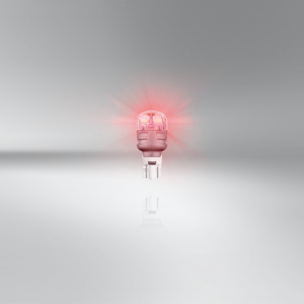 Osram Led 12V 2W W2.1x9.5d W16W red LEDriving Premium DUO blister 9213R-02B