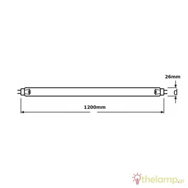 Φθόριο 36W T8 G13 UV HNS Puritec Osram