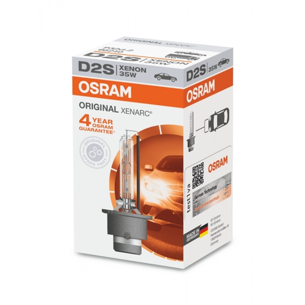 Osram 85V 35W P32d-2 D2S cool white 4300K Xenon Original 66240