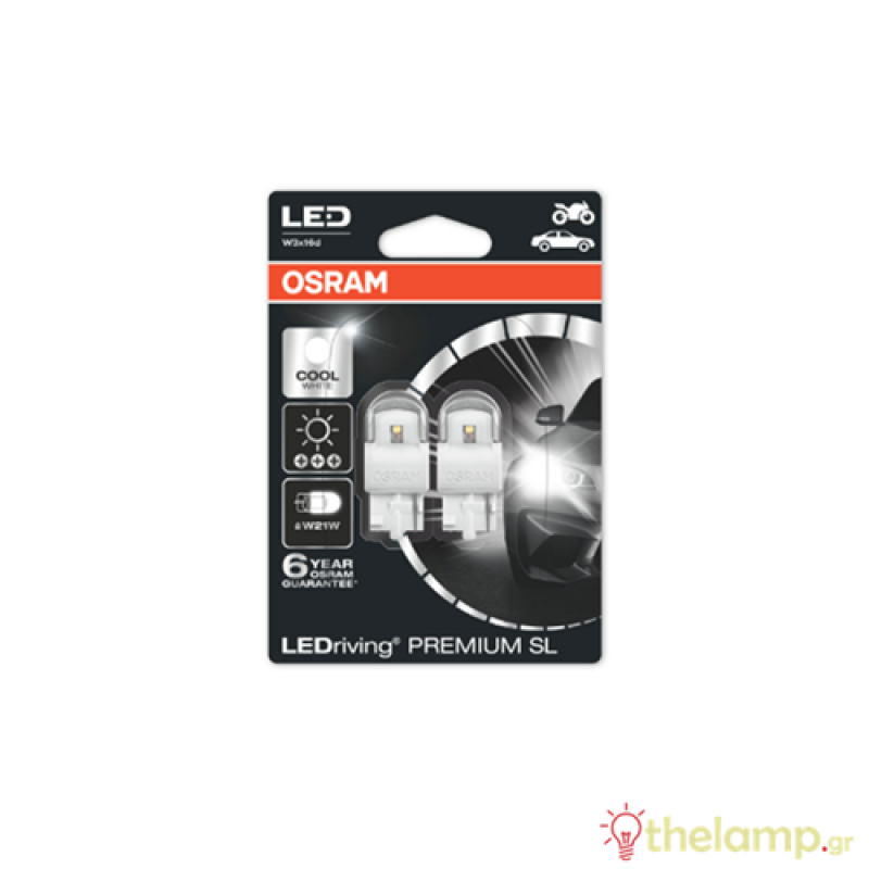 Osram Led 12V 1.5W W3x16d W21W day light 6000K LEDriving Premium DUO blister 7905CW-02B