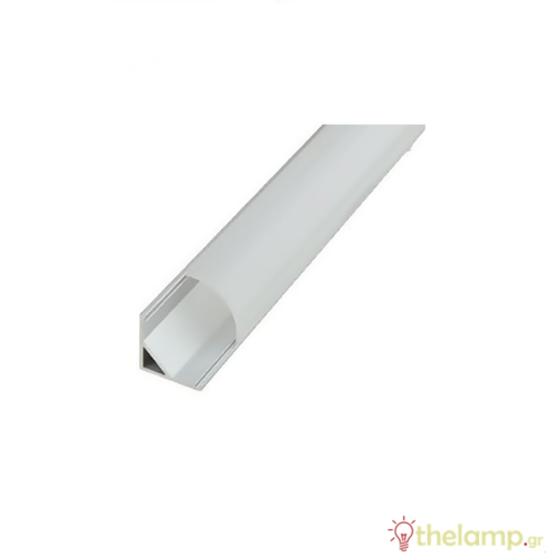 Κάλυμμα για προφίλ αλουμινίου γωνιακό 2m λευκό μάτ IP20 Φos_me