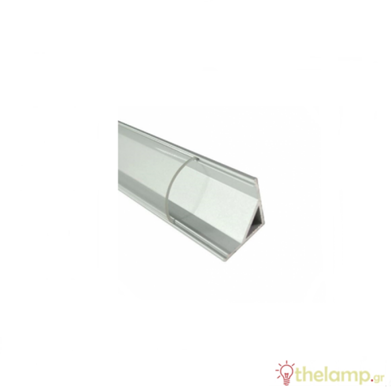 Κάλυμμα για προφίλ αλουμινίου γωνιακό 2m διάφανο IP20 Φos_me
