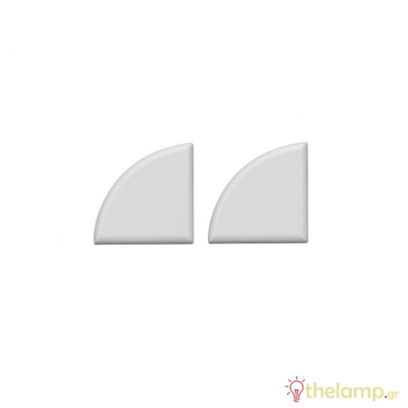 Τερματική τάπα χωρίς τρύπα για προφίλ αλουμινίου γωνιακό IP20 Φos_me